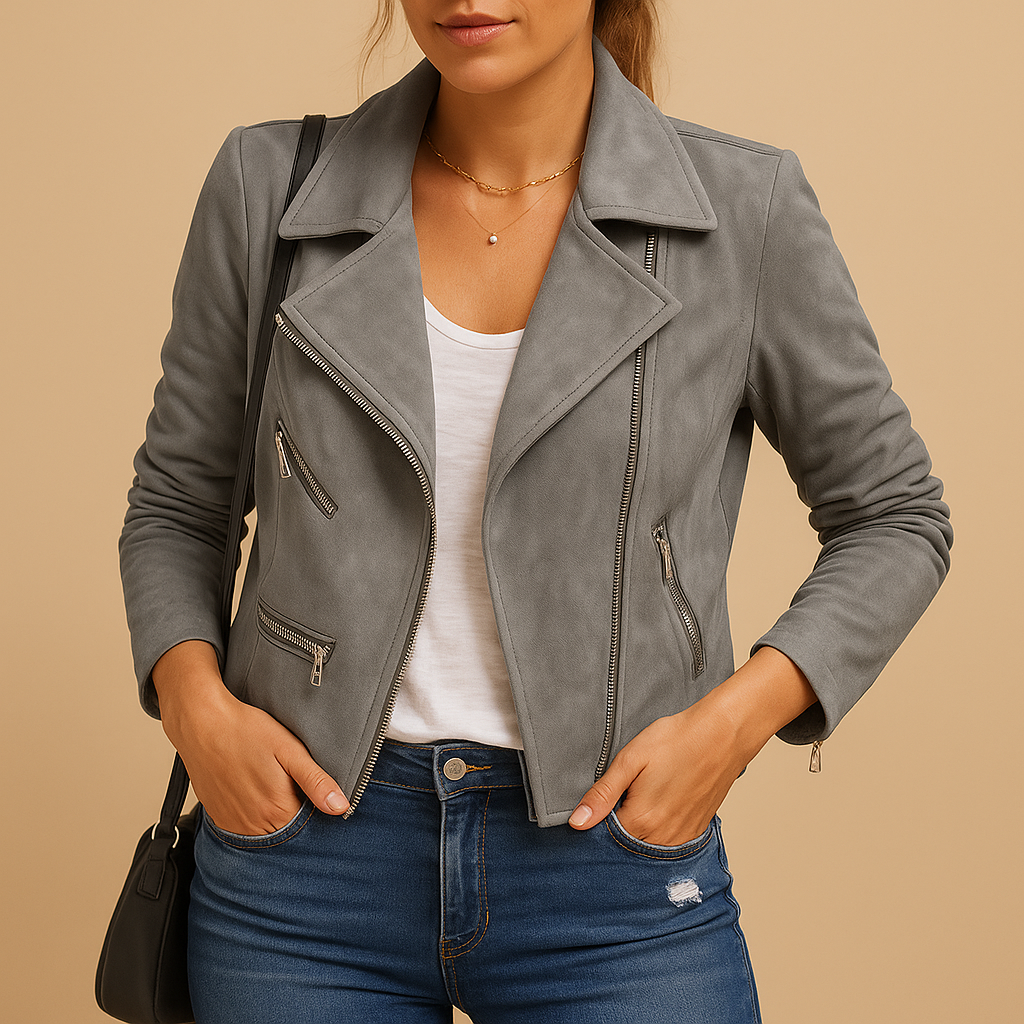 Women’s short summer jacket in lightweight breathable fabric, modern cut, and six elegant colors for daily wear, casual outfits, or travel.