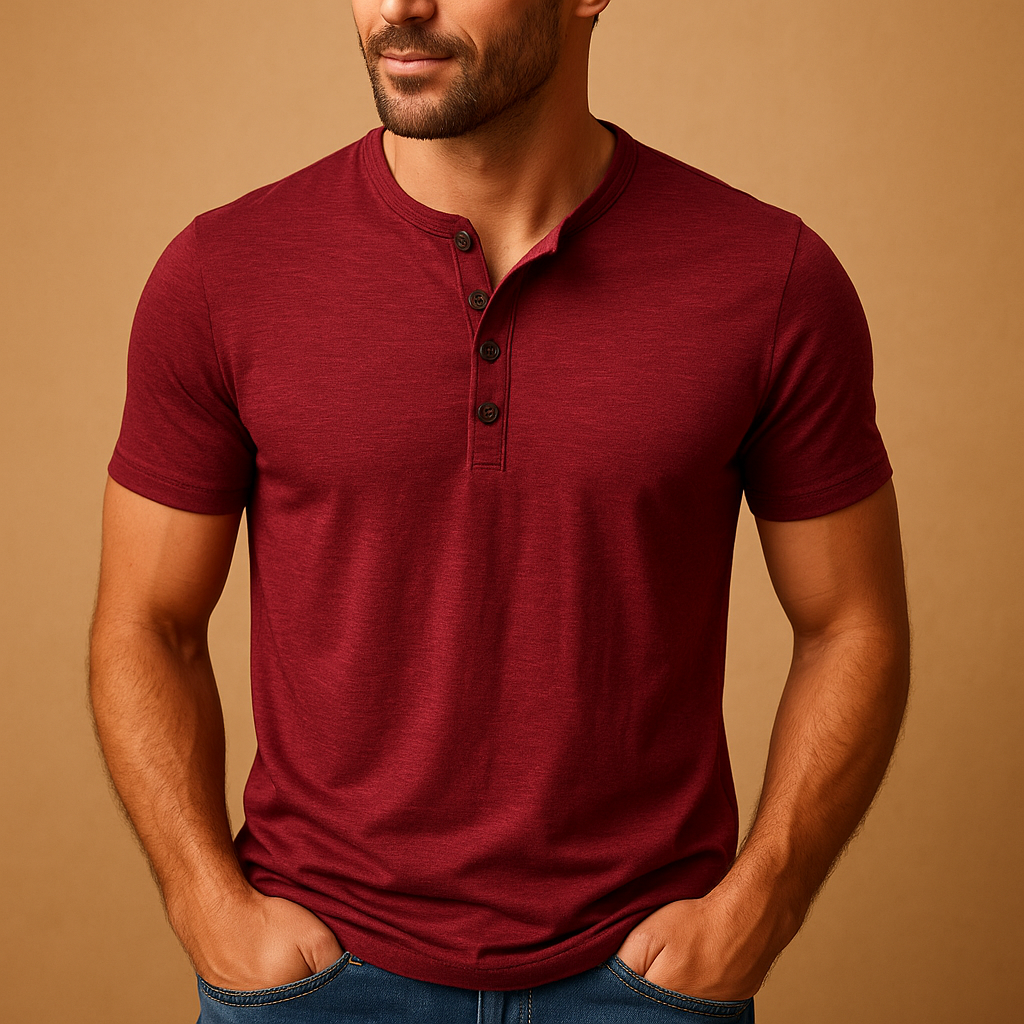 Men’s casual cotton T-shirt with short sleeves and crew neck, available in multiple colors for everyday wear.