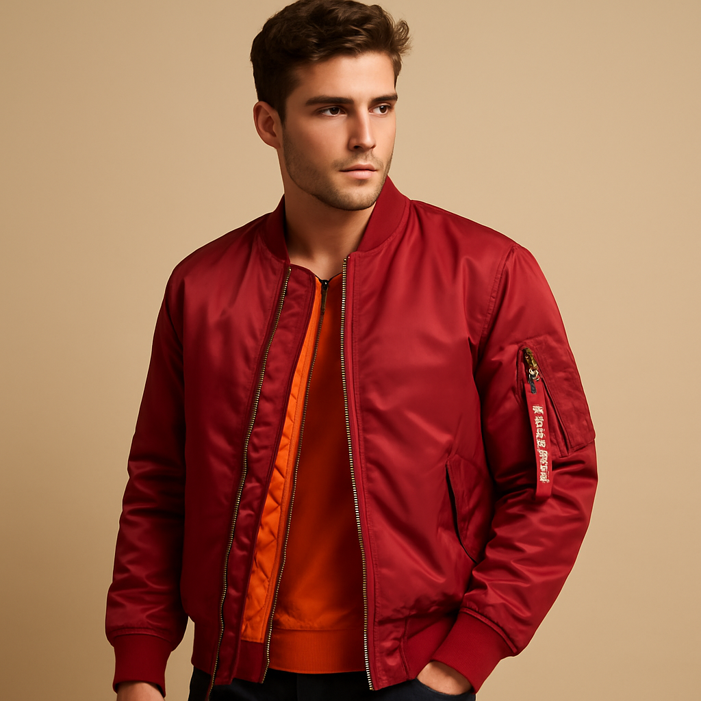 Men’s casual outdoor jacket with a lightweight, breathable design and weather-resistant finish, suitable for city wear and outdoor activities.