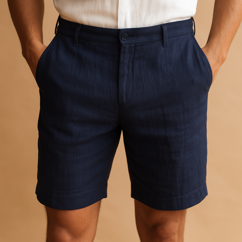 Men’s casual summer shorts with elastic waistband and lightweight design, ideal for beach, travel, and relaxed summer wear.