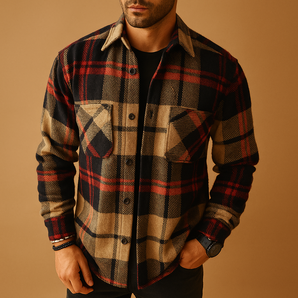 Men’s classic long sleeve shirt with solid design, lightweight and breathable, perfect for work, leisure, and formal wear.