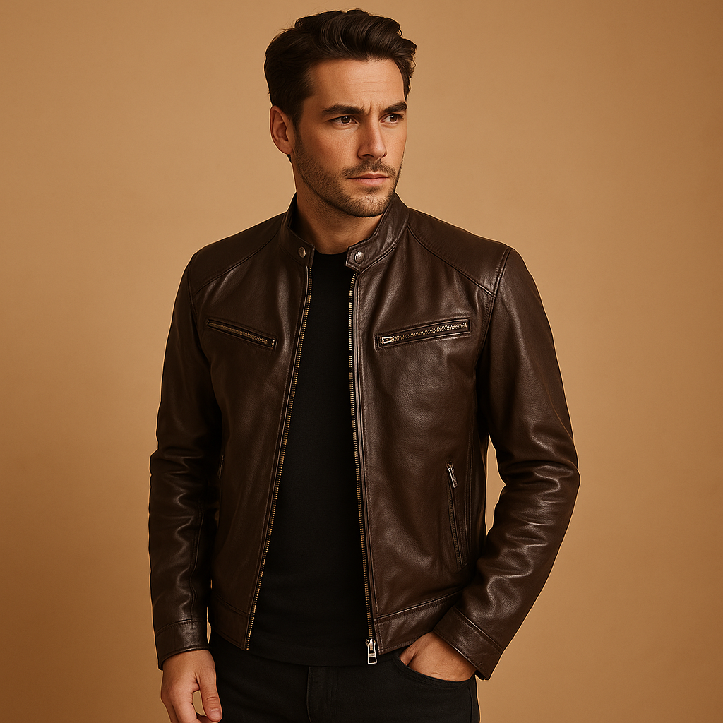 Men’s elegant lightweight jacket with a comfortable fit and refined finish, suitable for casual outfits and formal occasions.