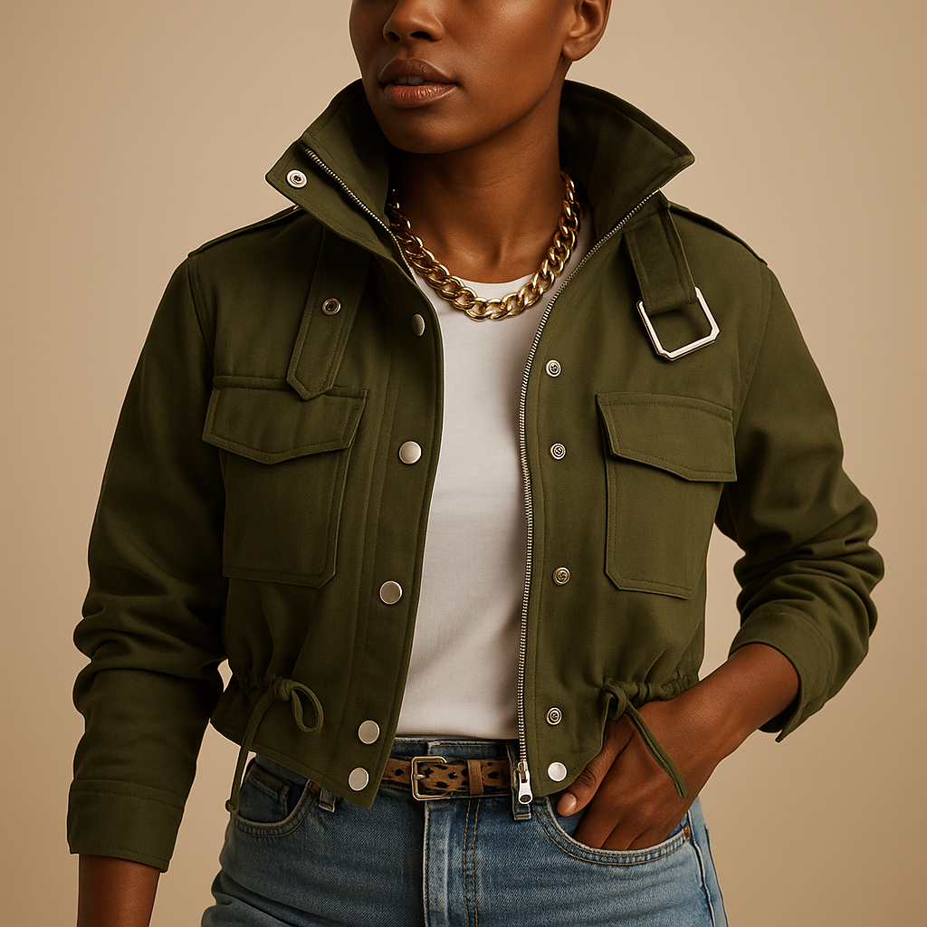 Women’s light summer jacket with a tailored fit and modern silhouette, suitable for everyday wear, casual outings, and semi-formal occasions.