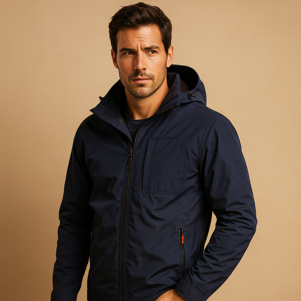 Men’s lightweight summer jacket with breathable design and multiple pockets, suitable for hiking, camping, and everyday outdoor wear.