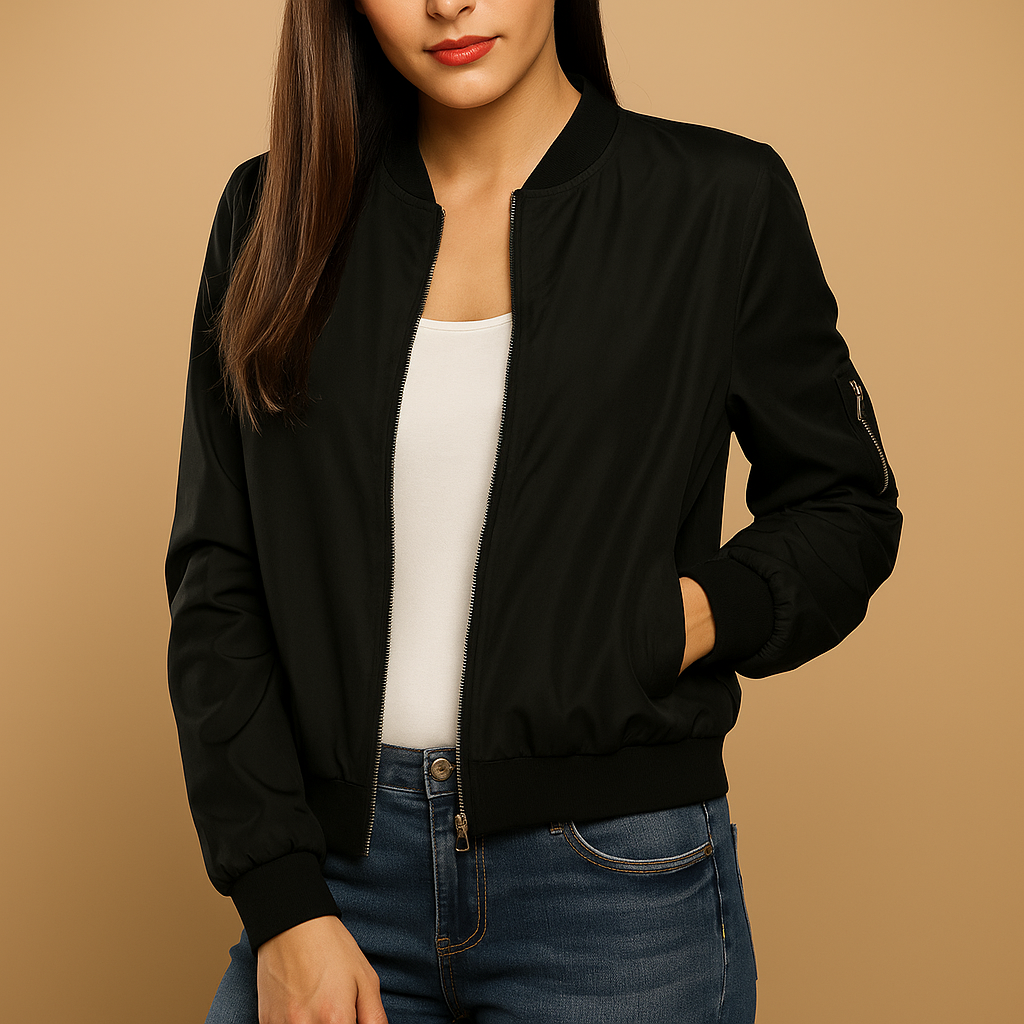 Women’s lightweight summer jacket with a slim, flattering fit and breathable design, suitable for spring and summer daily wear.