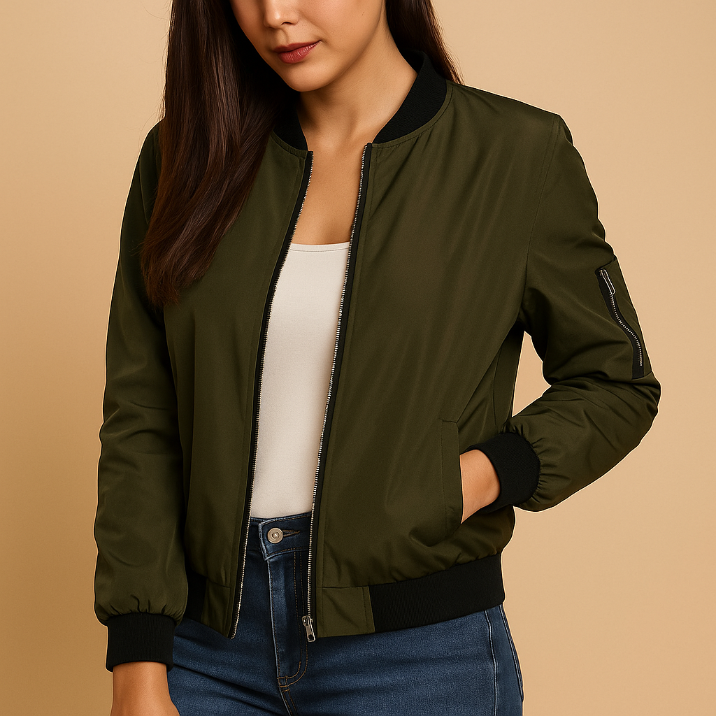 Women’s lightweight summer jacket with a slim, flattering fit and breathable design, suitable for spring and summer daily wear.