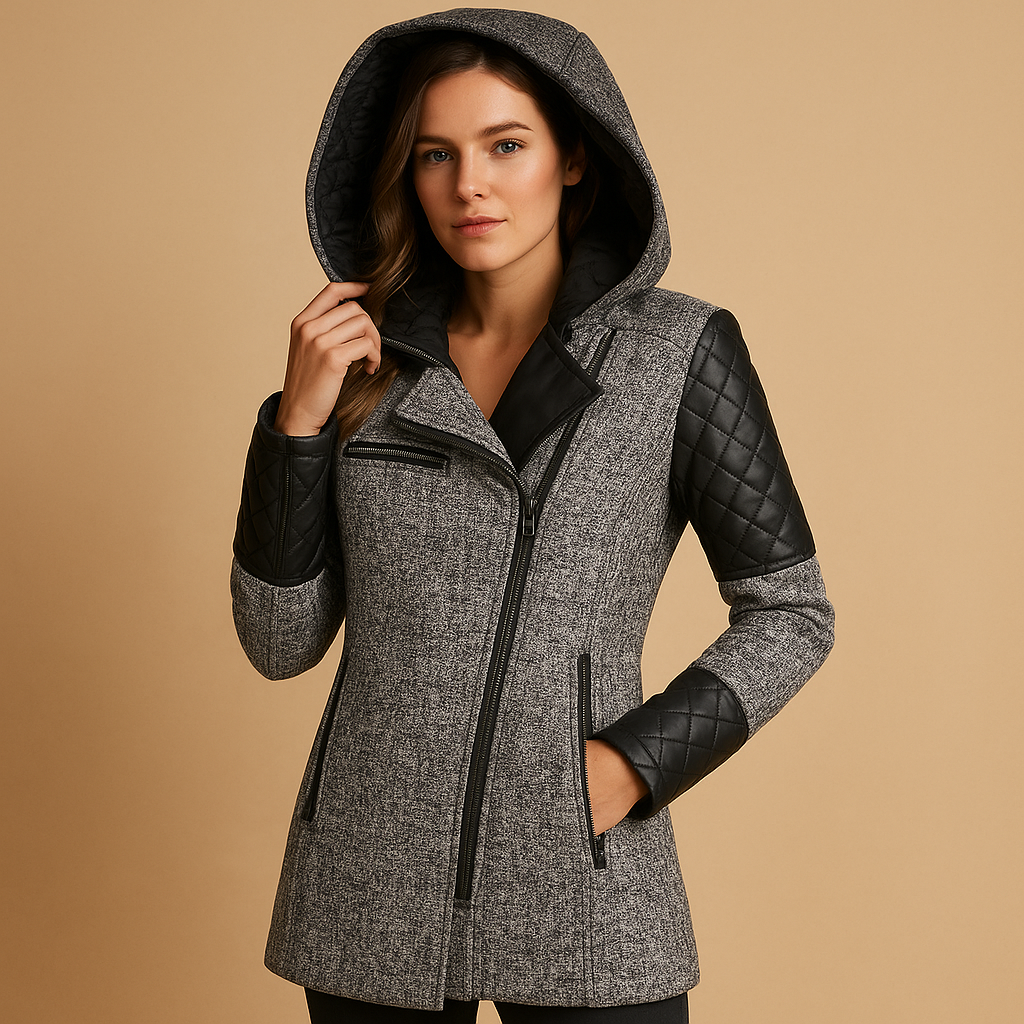 Long hooded winter coat for women | Sophia