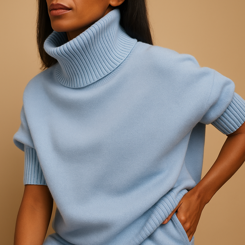 Oversized turtleneck sweater for women with flattering loose silhouette, soft breathable knit, and elegant design. Ideal for casual or layered winter looks.