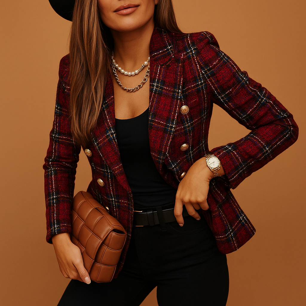 Tailored elegant women’s blazer with refined fit, available in stylish tones for work, formal events, and chic casual looks.