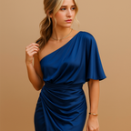 Slim fit elegant dress for women in classic tones, ideal for formal occasions, office wear, or stylish evenings.