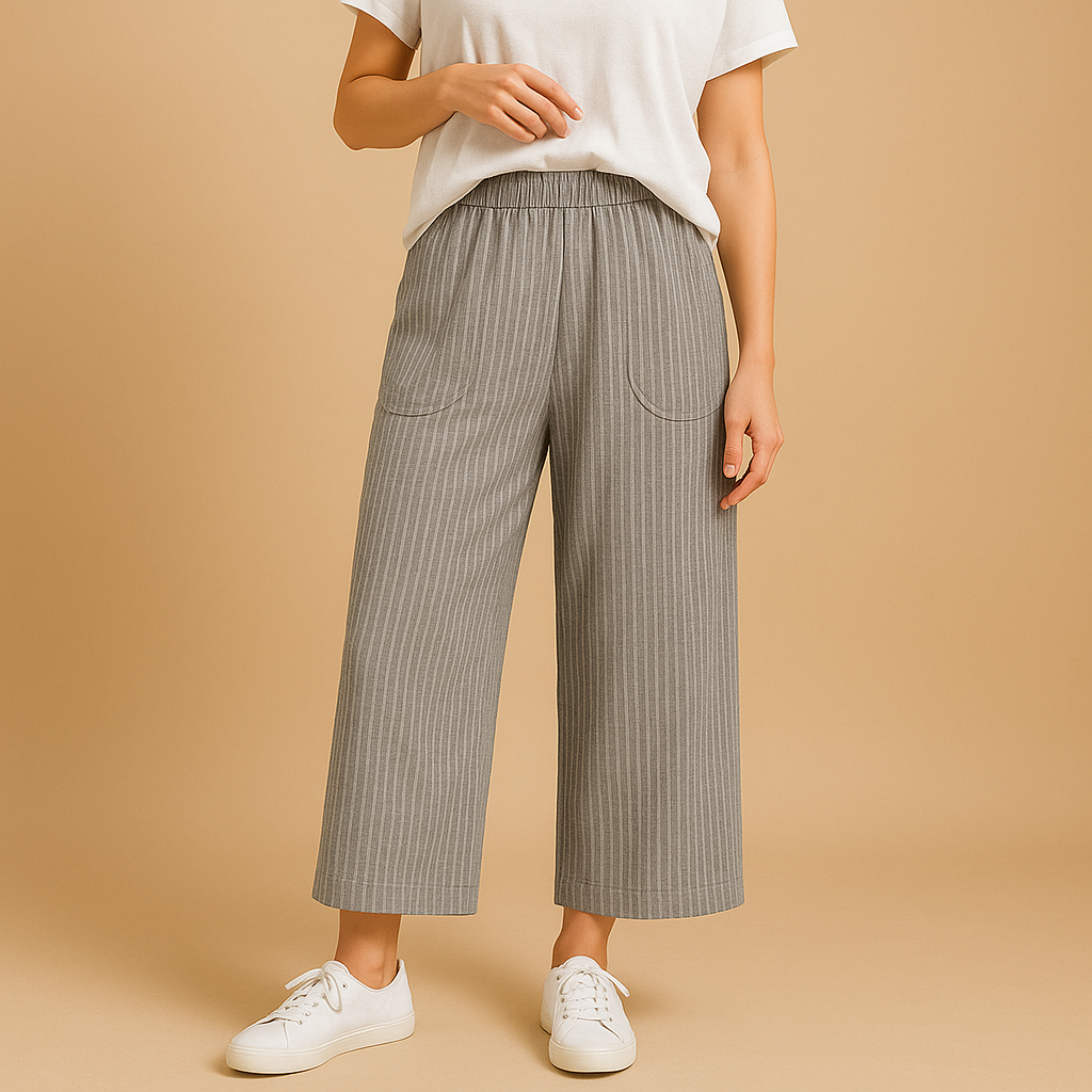 Women’s airy summer pants with breathable fabric and a comfortable fit, perfect for spring days, summer outings, or chic casual wear.