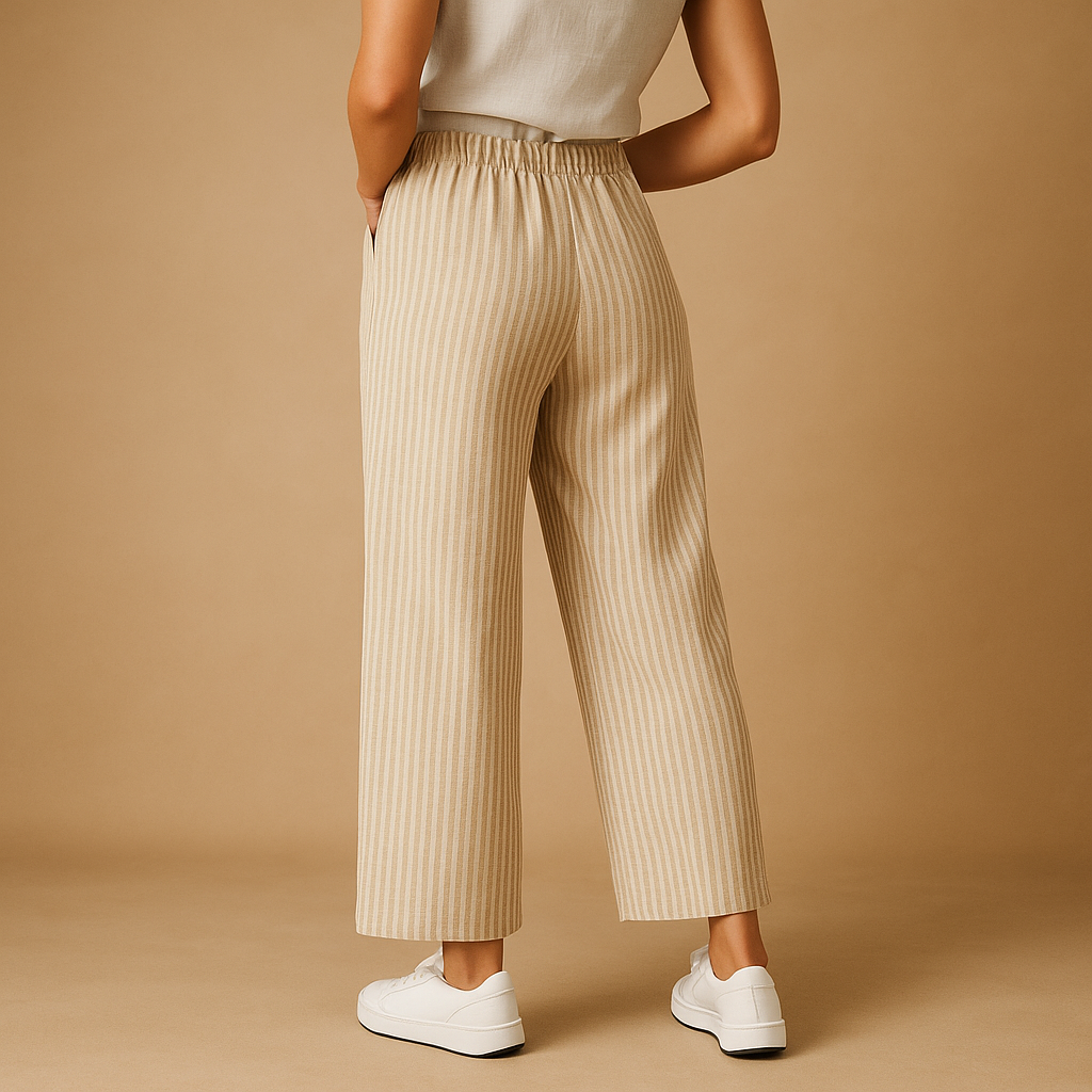 Women’s airy summer pants with breathable fabric and a comfortable fit, perfect for spring days, summer outings, or chic casual wear.