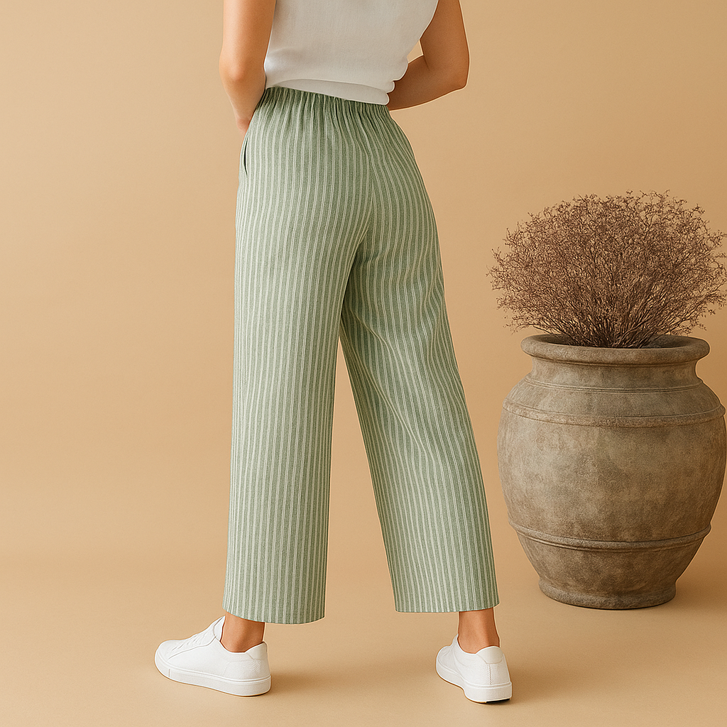 Women’s airy summer pants with breathable fabric and a comfortable fit, perfect for spring days, summer outings, or chic casual wear.