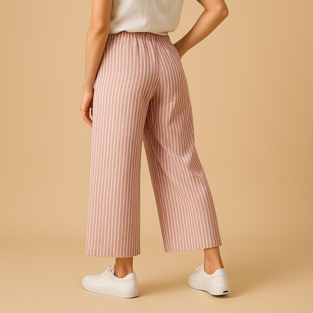 Women’s airy summer pants with breathable fabric and a comfortable fit, perfect for spring days, summer outings, or chic casual wear.