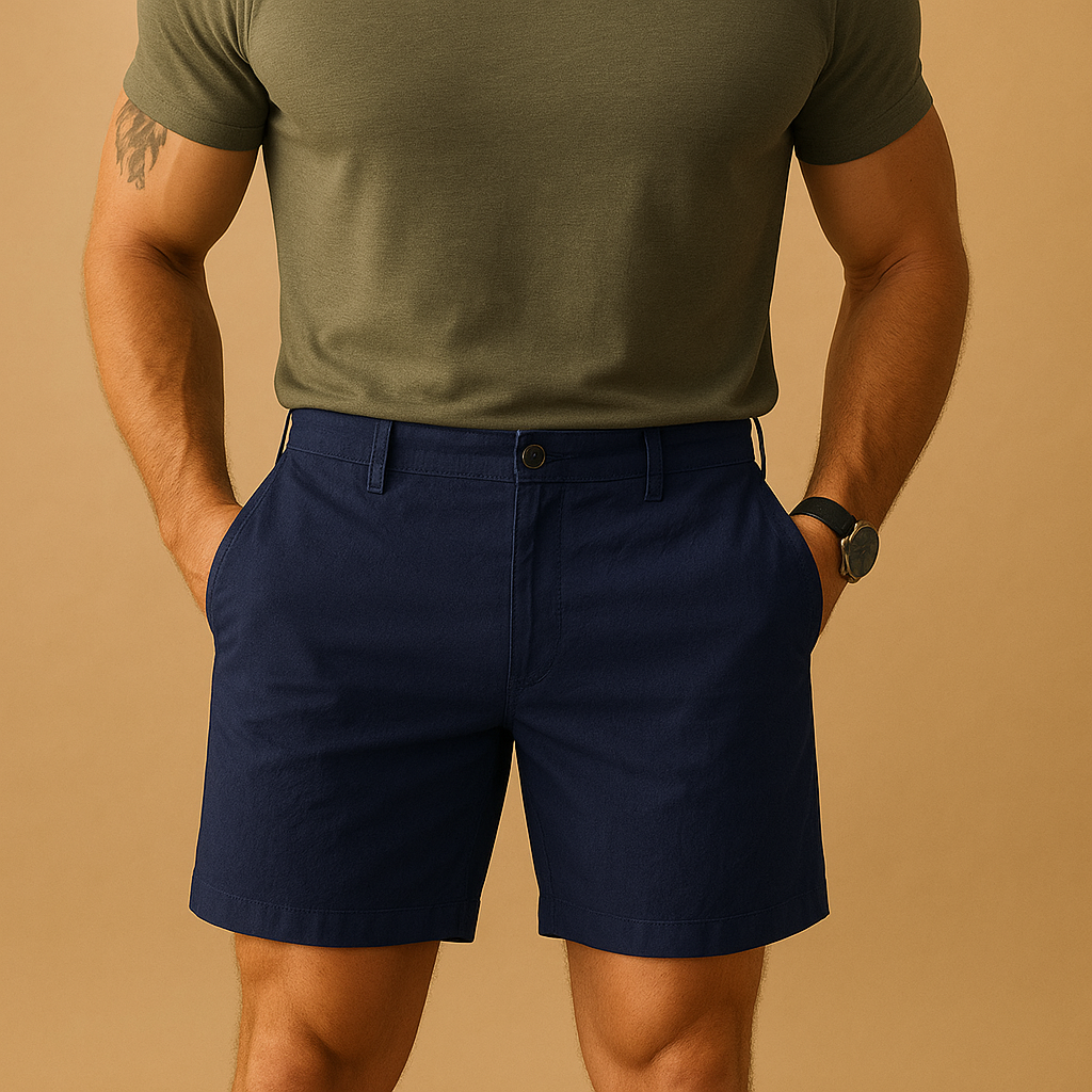Men’s breathable summer shorts with relaxed fit, ideal for warm weather, travel, and casual summer outfits.