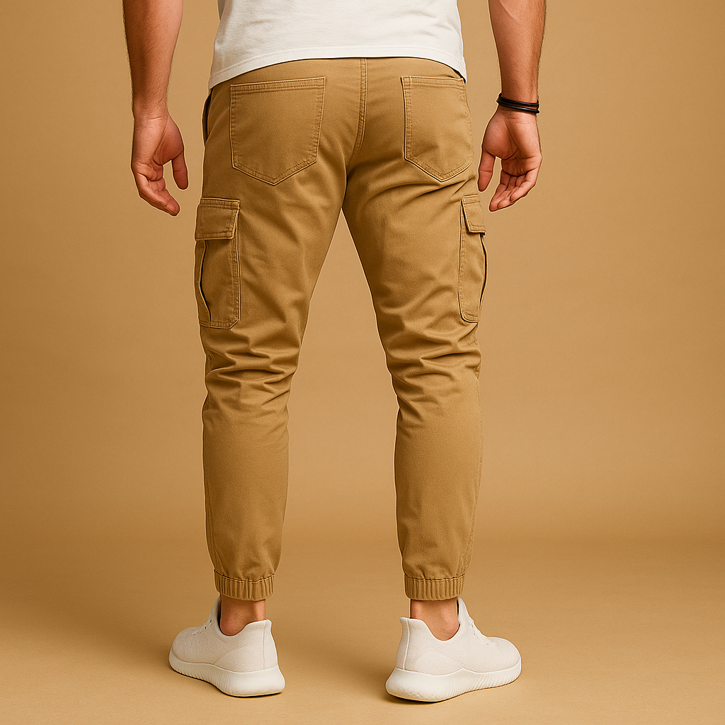Men’s cargo pants with multiple pockets and straight-leg fit, ideal for outdoor activities, travel, or casual everyday wear.