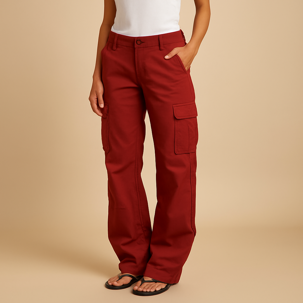 Women’s versatile cargo pants Grace with straight-leg fit, roomy pockets, and sturdy waistband. Perfect for casual wear, everyday outfits, and adventure looks.