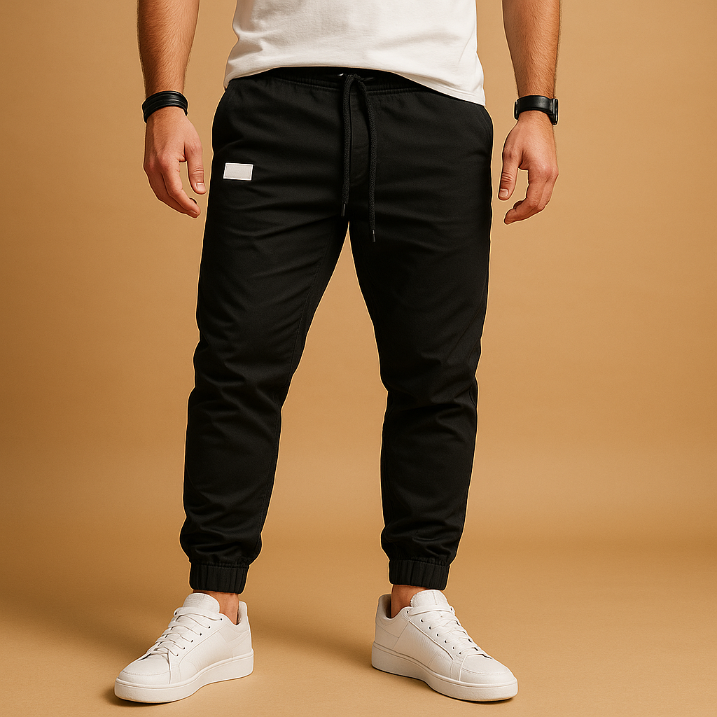Men’s casual cargo pants with multiple pockets in black, gray, beige, and green — durable, comfortable, and perfect for everyday wear.