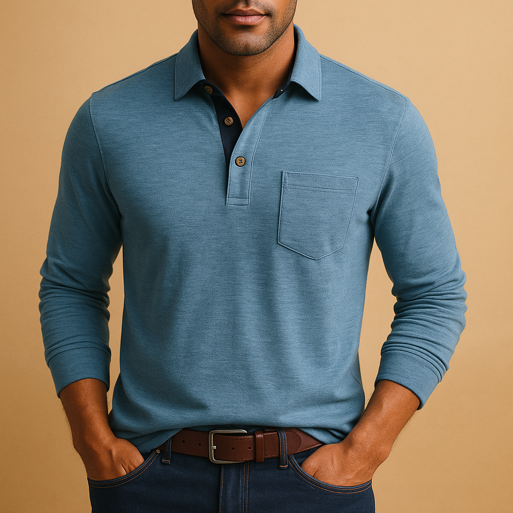 Men’s casual cotton shirt with button-down design and chest pocket, ideal for daily wear and relaxed occasions.