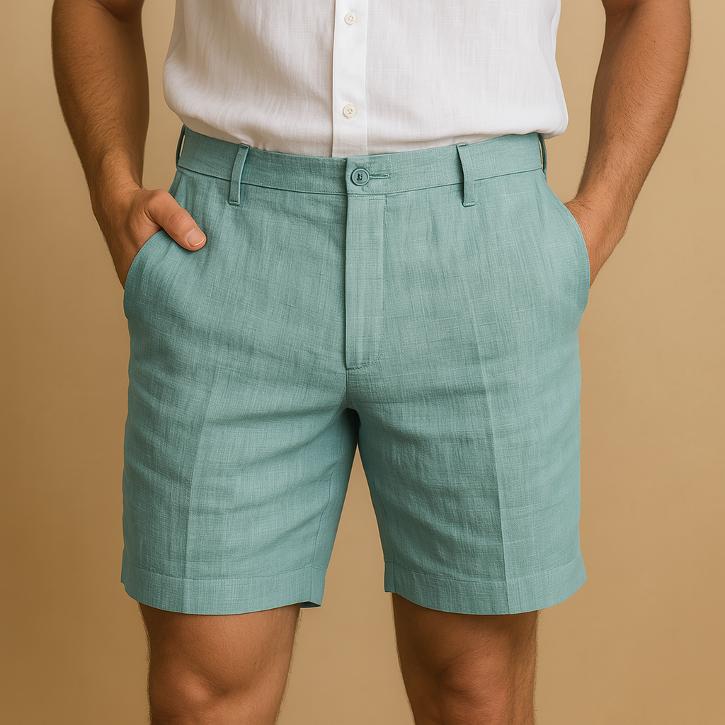 Men’s casual summer shorts with elastic waistband and lightweight design, ideal for beach, travel, and relaxed summer wear.