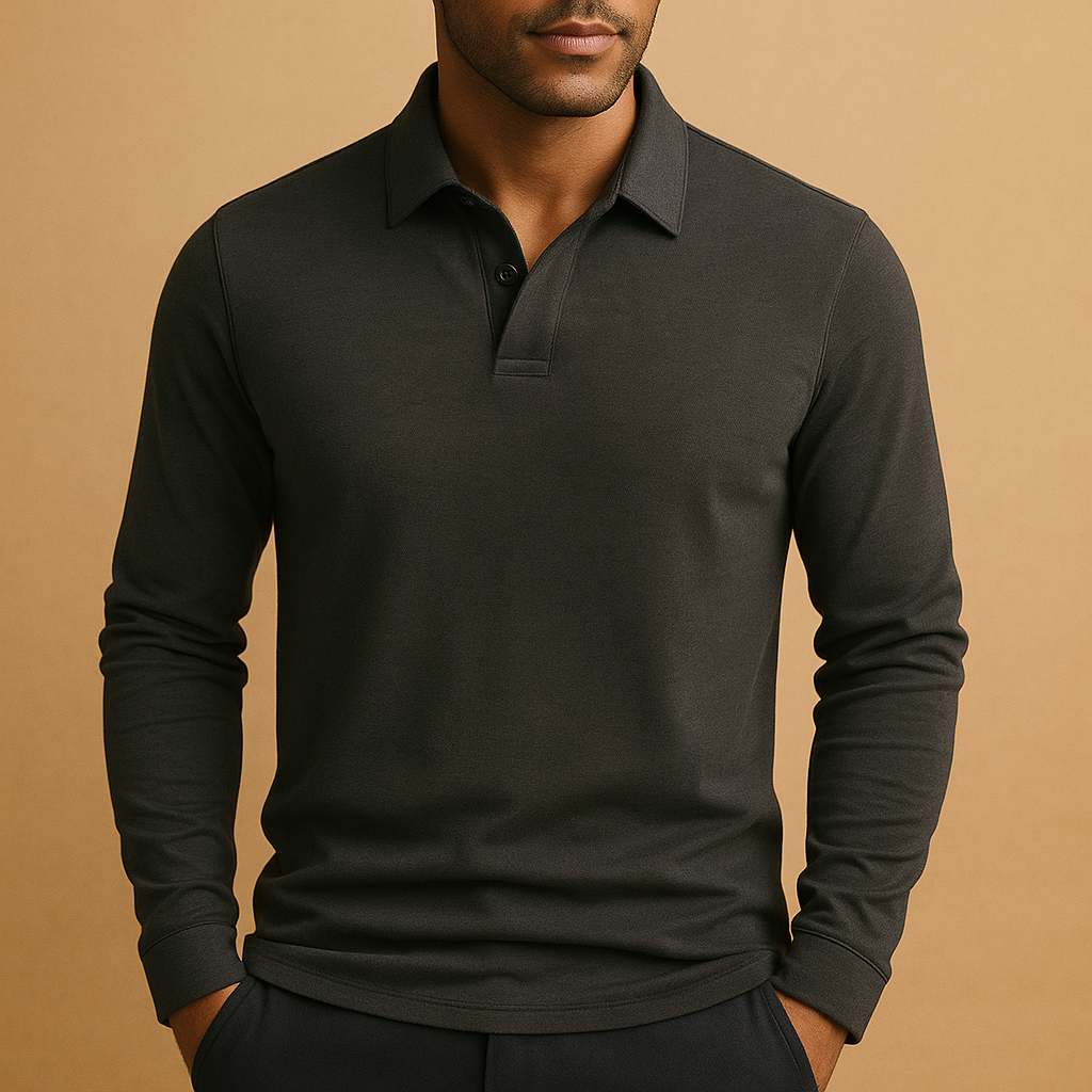 Men’s cotton polo shirt with breathable fabric and classic fit, ideal for casual and semi-formal outfits.