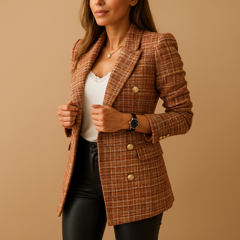 Elegant fitted women’s blazer in classic colors, ideal for work, formal occasions, and polished casual outfits.
