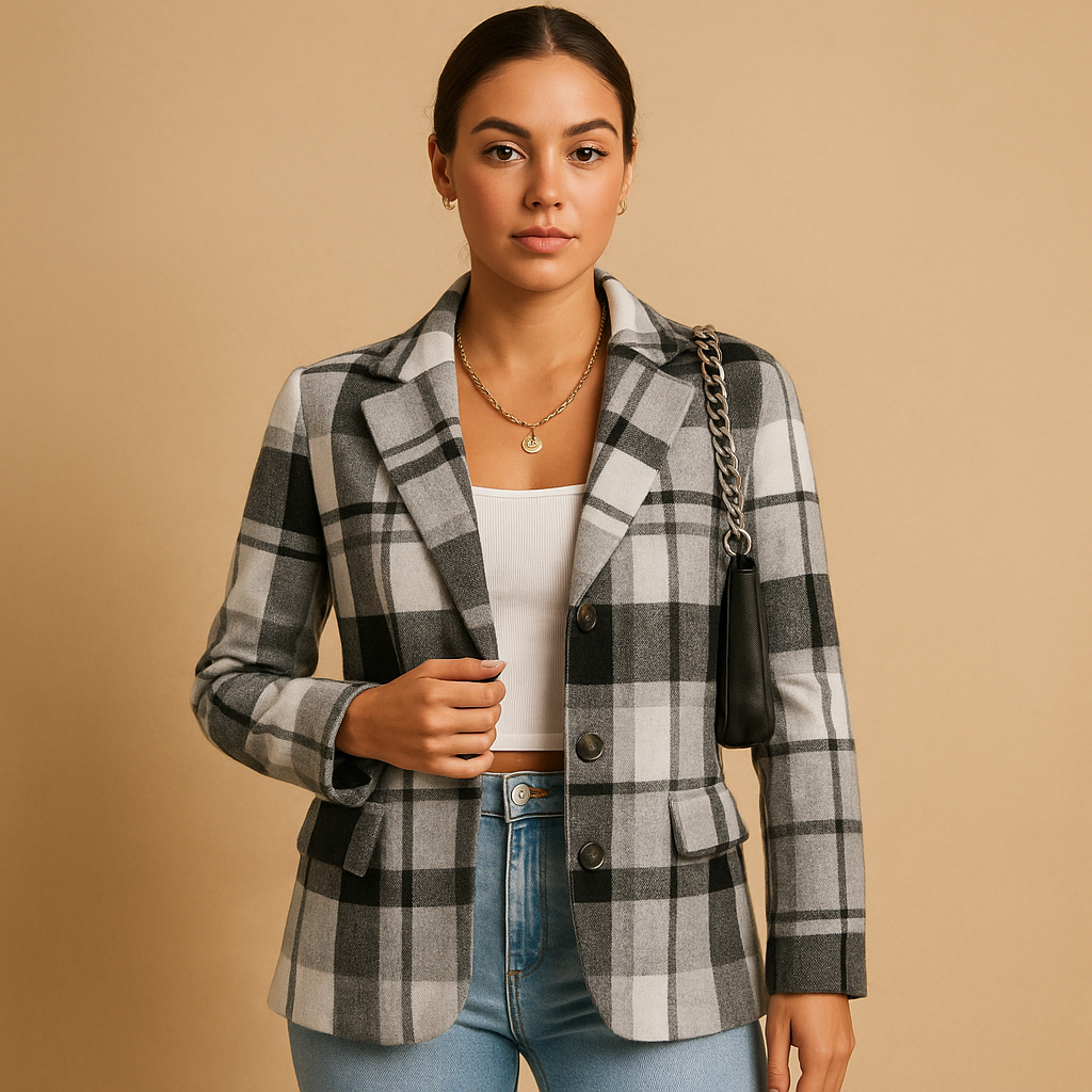 Elegant women’s open front blazer with a flattering silhouette, suitable for office wear, casual outfits, and evening looks.