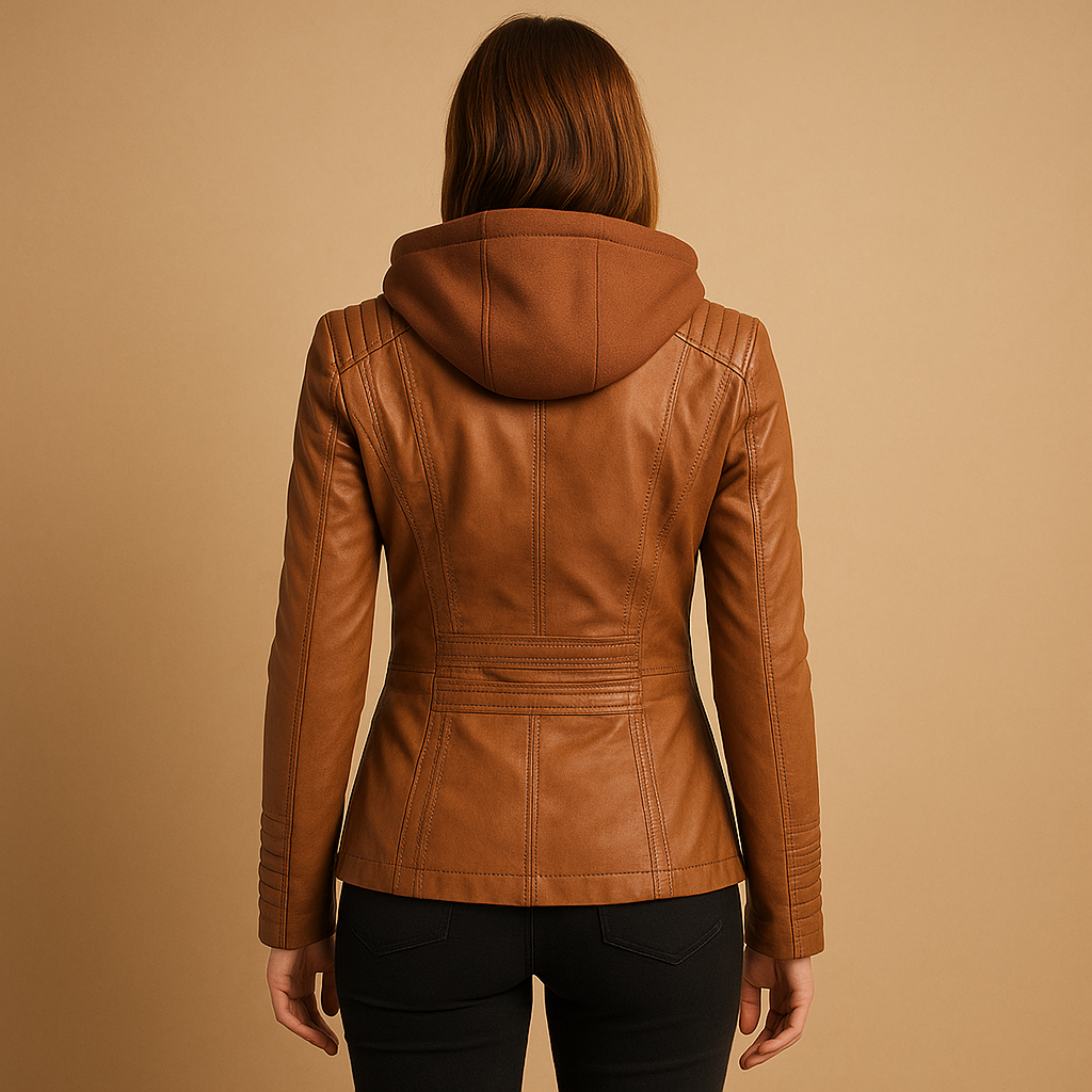 Elegant women’s winter coat with detachable hood and comfortable fit, suitable for winter walks, city trips, and stylish cold-weather outfits.