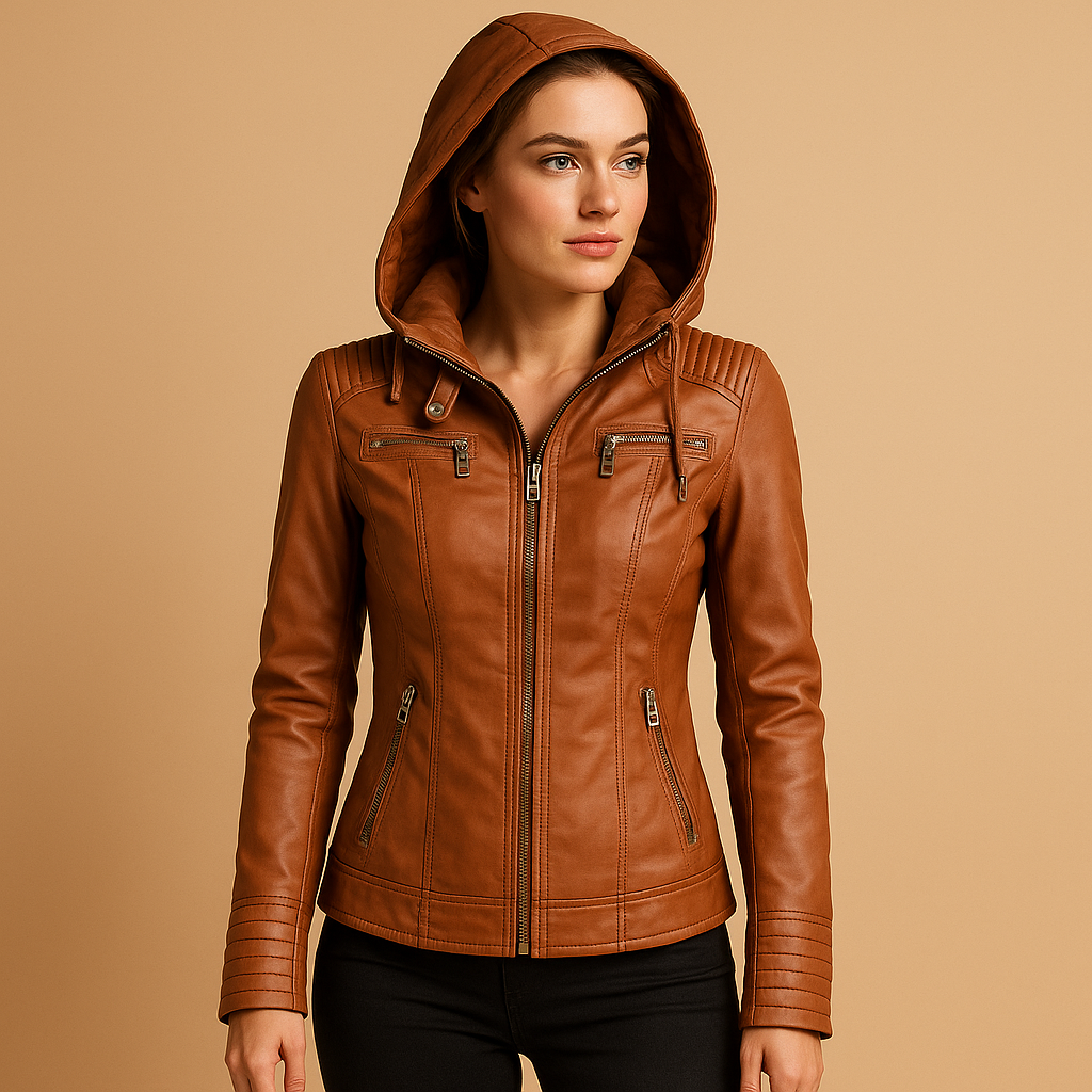 Elegant women’s winter coat with detachable hood and comfortable fit, suitable for winter walks, city trips, and stylish cold-weather outfits.