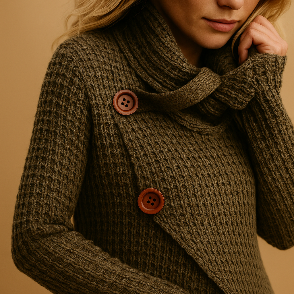 Fitted knit sweater for women with soft breathable fabric and flattering cut, ideal for everyday wear from relaxed outings to casual city looks.