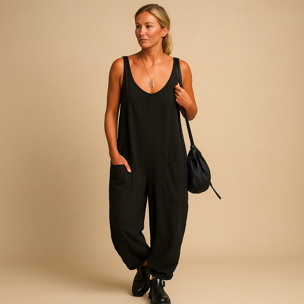 Women’s flowy summer dress with wide silhouette and lightweight fabric, perfect for sunny days, brunch, and casual outings.