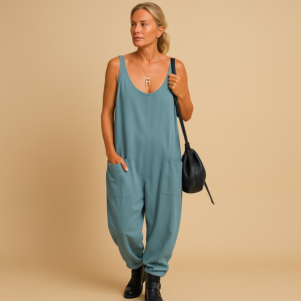 Women’s flowy summer dress with wide silhouette and lightweight fabric, perfect for sunny days, brunch, and casual outings.