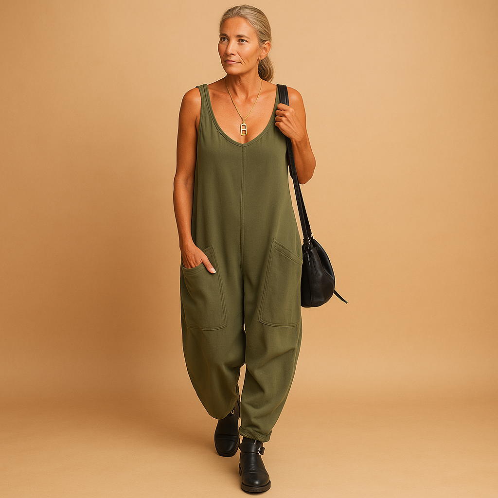 Women’s flowy summer dress with wide silhouette and lightweight fabric, perfect for sunny days, brunch, and casual outings.