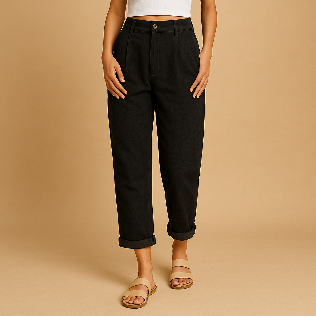 Women’s high waist corduroy pants with relaxed fit and straight legs, available in multiple colors, ideal for autumn casual and stylish outfits.