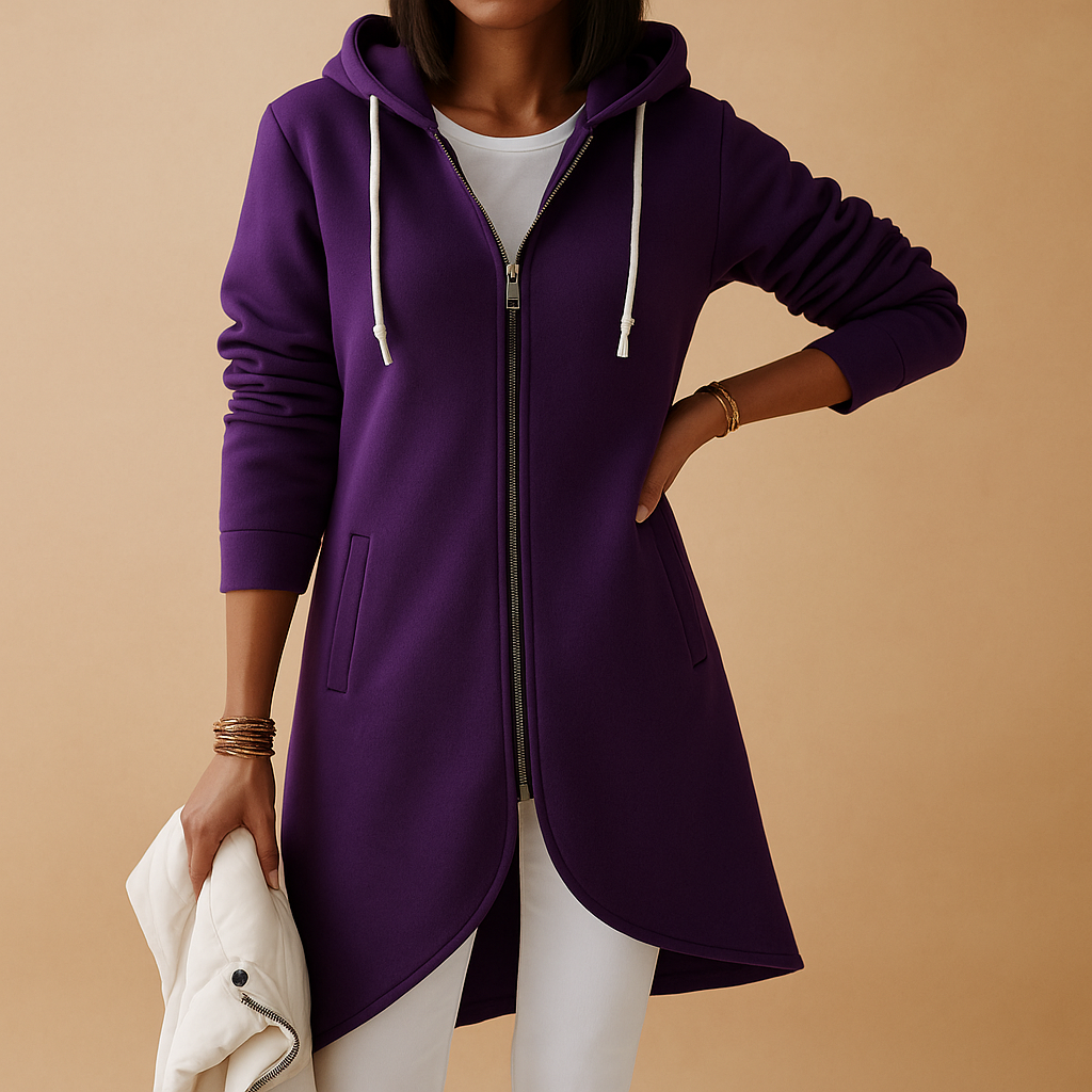 Women’s knitted zip cardigan in cotton blend with relaxed silhouette, available in beige, black, khaki, pink, and grey for stylish everyday wear.