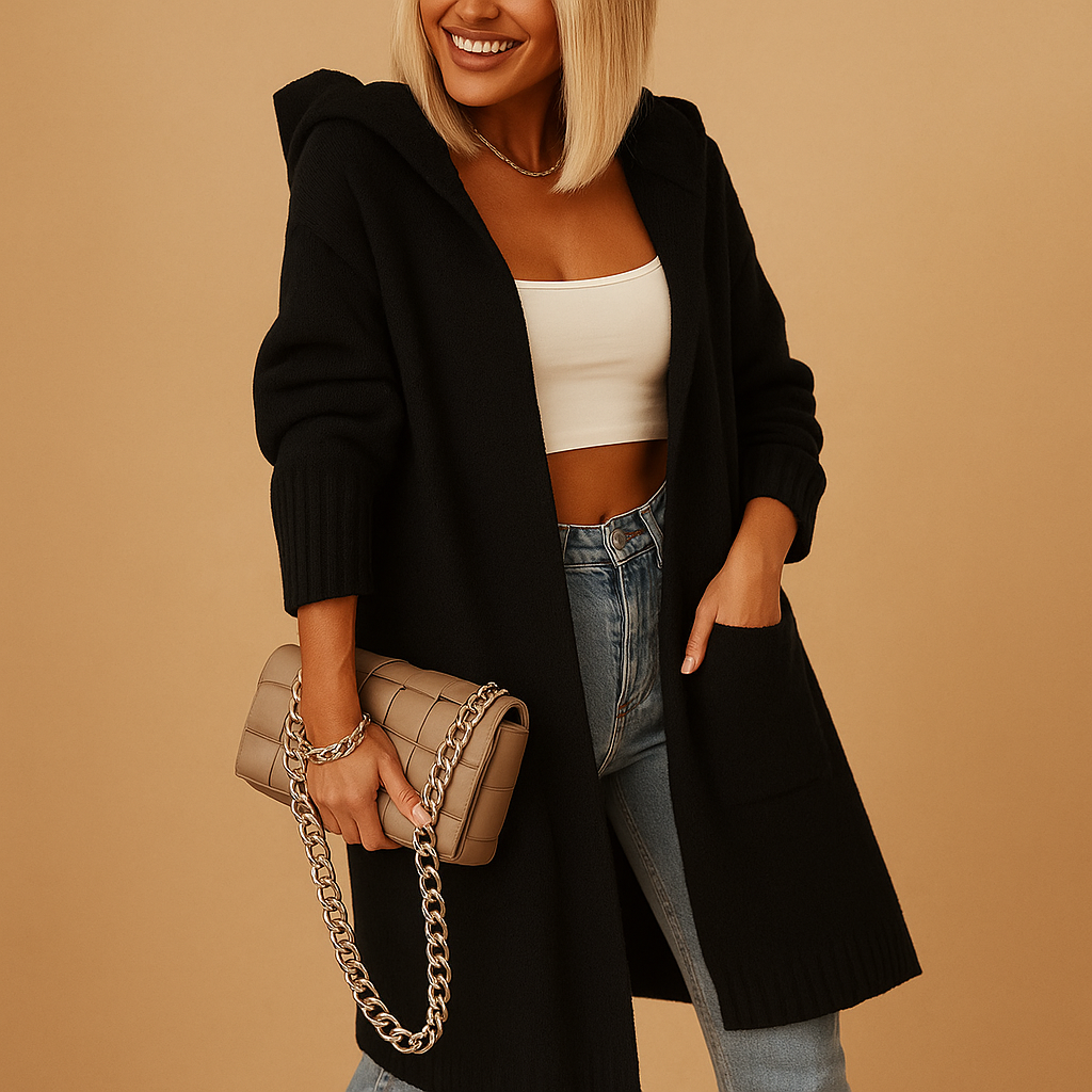 Women’s lightweight streetwear hooded jacket with adjustable hood and relaxed fit, suitable for everyday wear and modern casual outfits.
