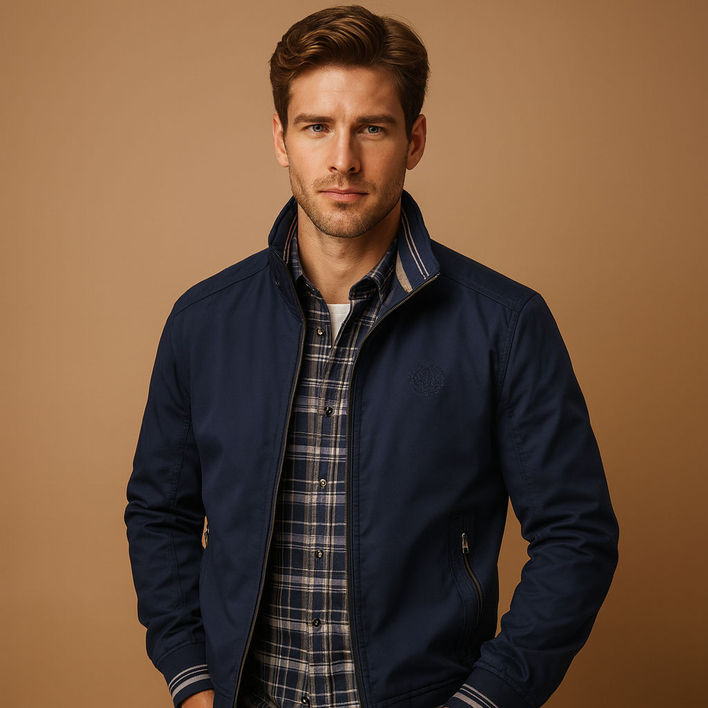 Lightweight summer jacket for men with breathable fabric and modern design, ideal for casual and formal wear in spring and summer.