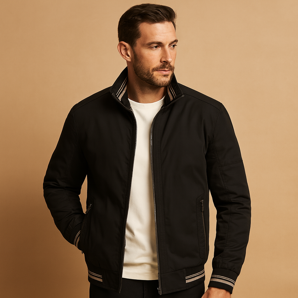 Lightweight summer jacket for men with breathable fabric and modern design, ideal for casual and formal wear in spring and summer.