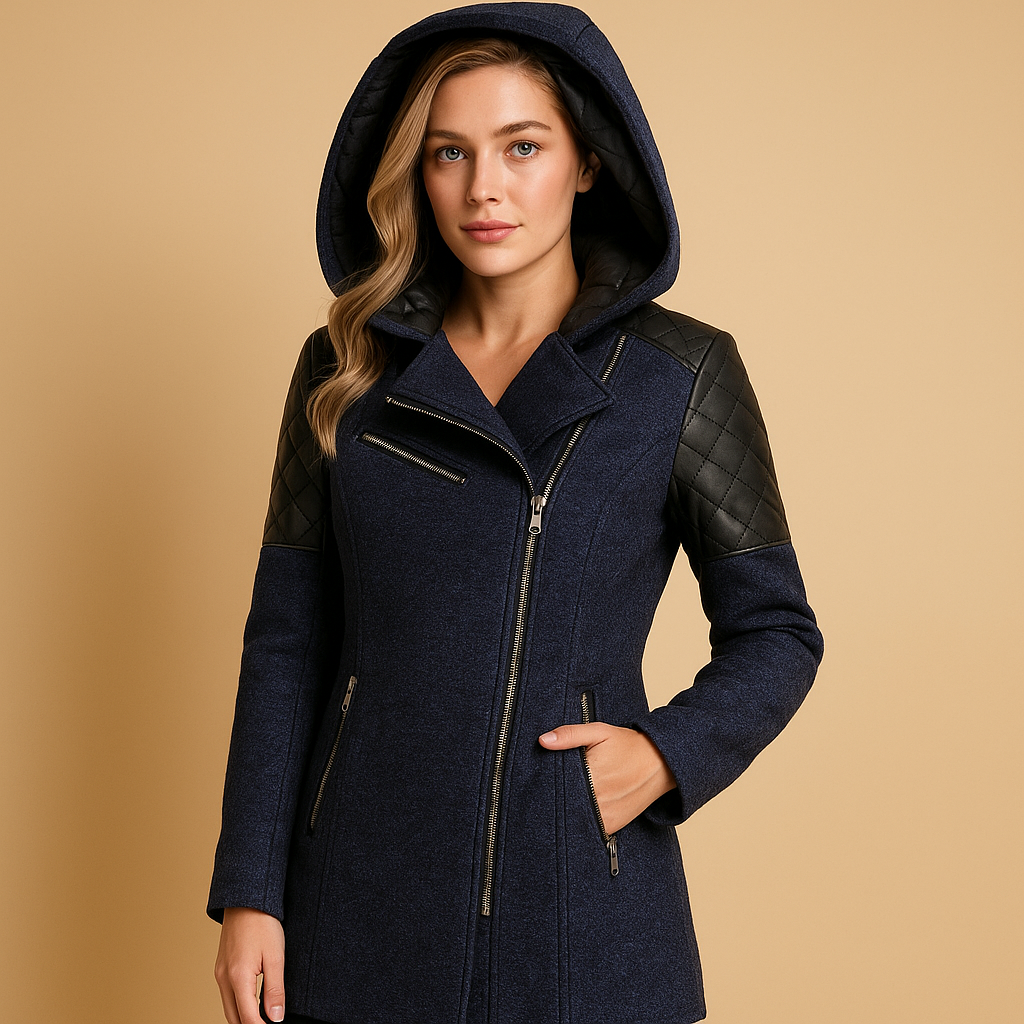 Long hooded winter coat for women | Sophia