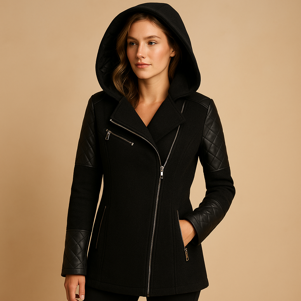 Long hooded winter coat for women | Sophia