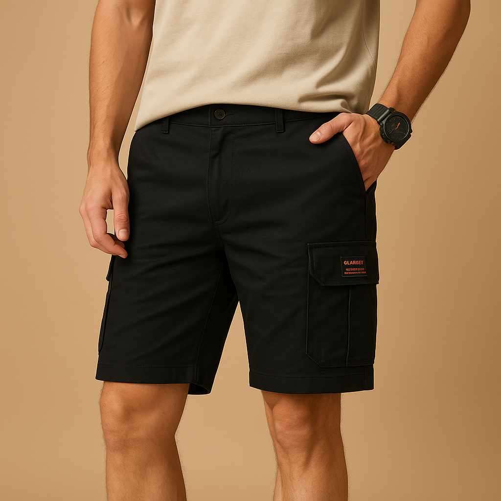Men’s quick-dry cargo shorts with multiple functional pockets, perfect for hiking, camping, or everyday summer wear.