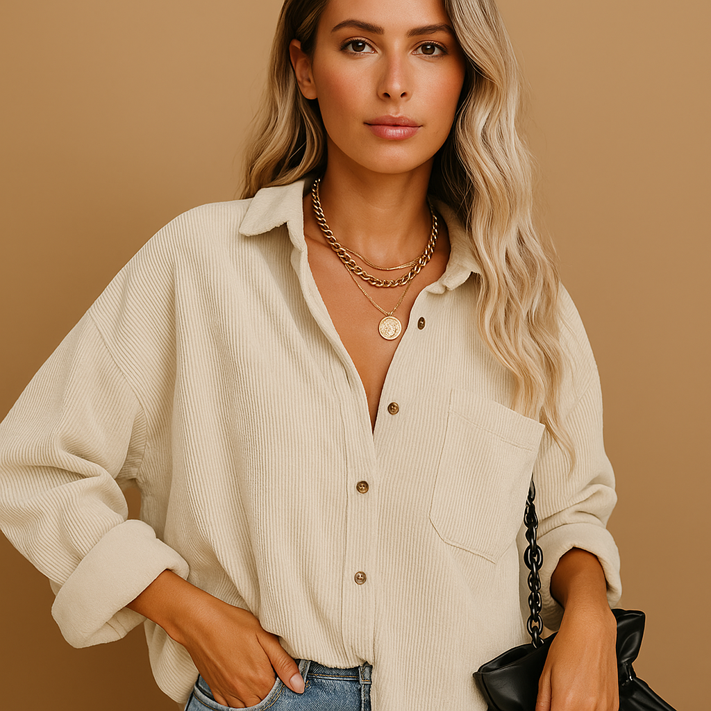 Women’s relaxed knit jacket with a soft textured finish and rib-knit details, suitable for everyday wear, layering, and year-round styling.