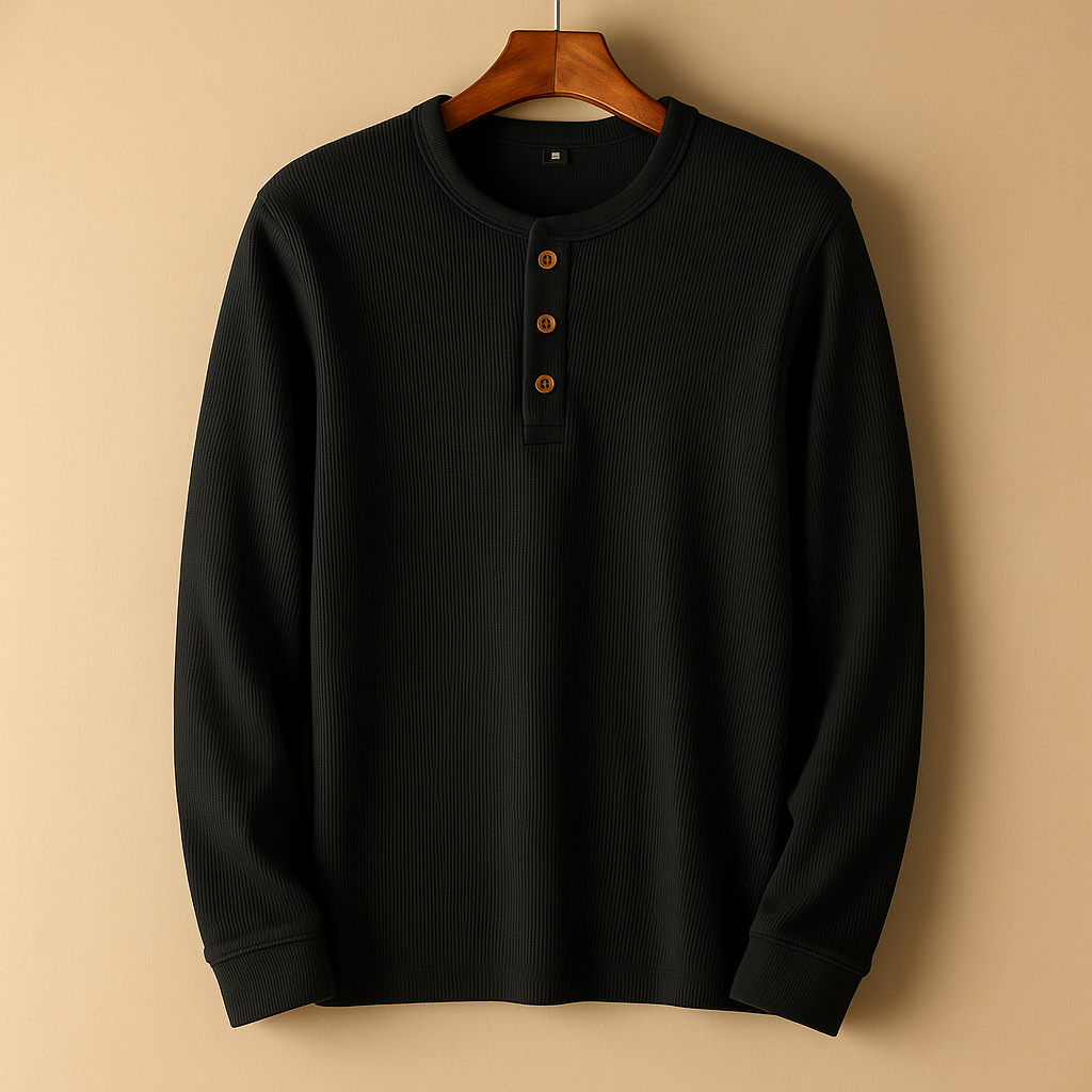 Men’s relaxed long sleeve shirt with a comfortable fit, ideal for casual wear, daily outfits, and weekend occasions.