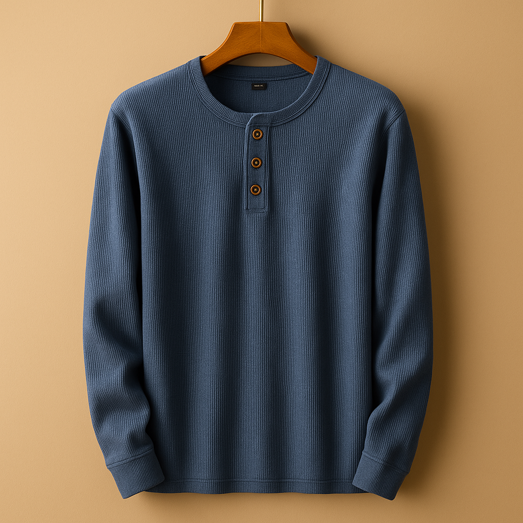 Men’s relaxed long sleeve shirt with a comfortable fit, ideal for casual wear, daily outfits, and weekend occasions.