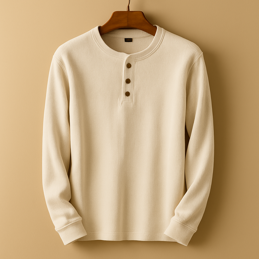 Men’s relaxed long sleeve shirt with a comfortable fit, ideal for casual wear, daily outfits, and weekend occasions.