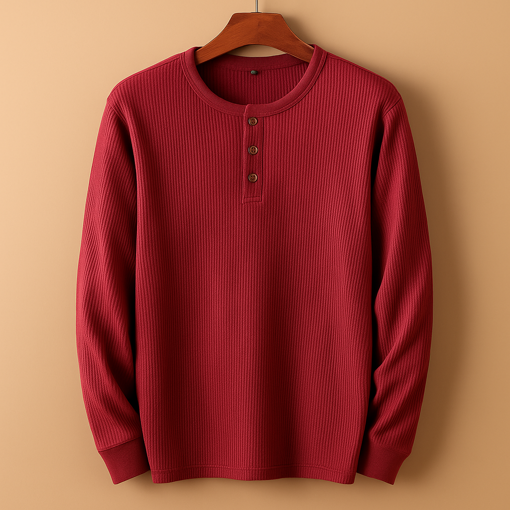 Men’s relaxed long sleeve shirt with a comfortable fit, ideal for casual wear, daily outfits, and weekend occasions.