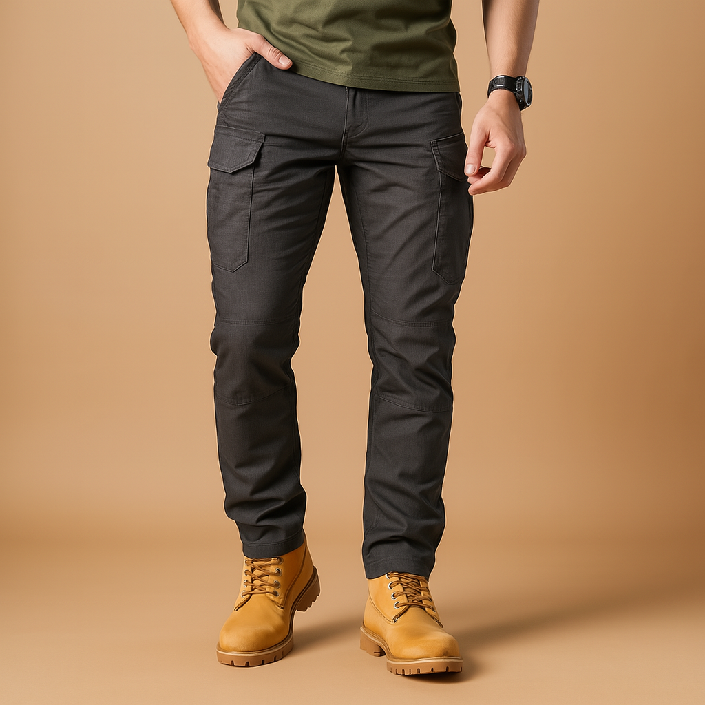 Men’s tactical cargo pants with military-inspired design, multiple pockets, and flexible lightweight fit for outdoor and everyday use.