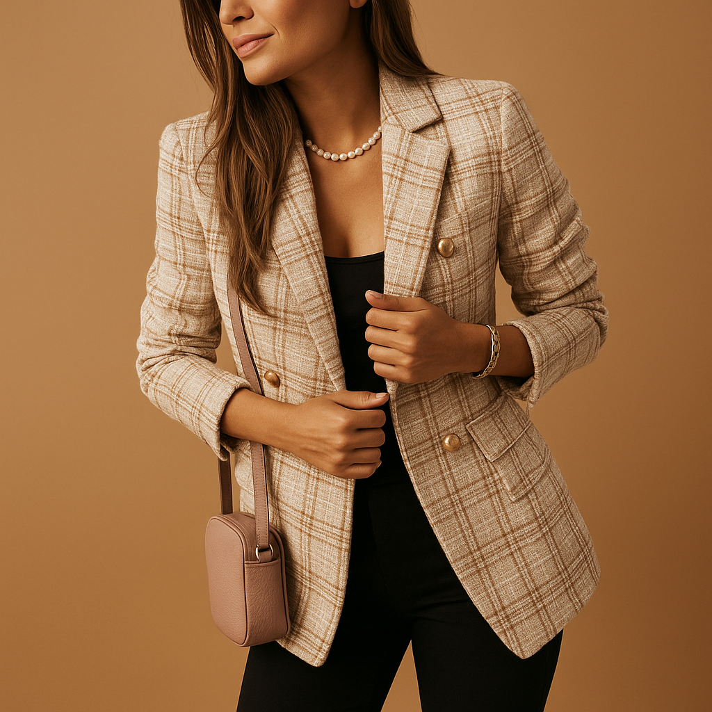 Tailored elegant women’s blazer with refined fit, available in stylish tones for work, formal events, and chic casual looks.