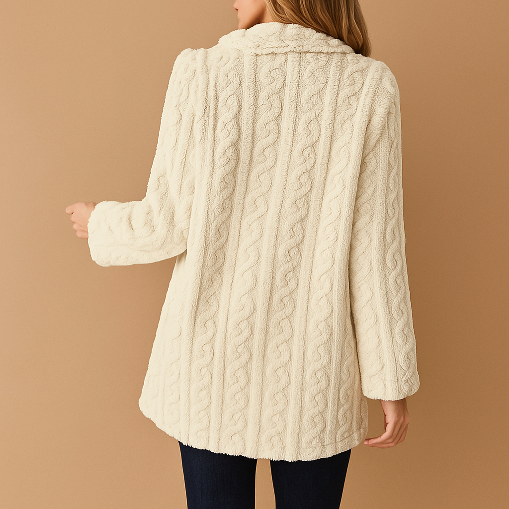 Women’s tailored winter coat with a fitted silhouette and elegant structured design, suitable for work, daily wear, and winter evenings.