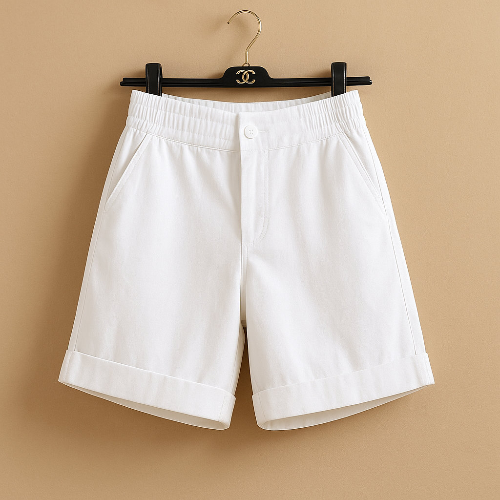 Women’s timeless summer shorts Harper with a classic fit and breathable fabric, perfect for the beach, city strolls, and summer vacations.